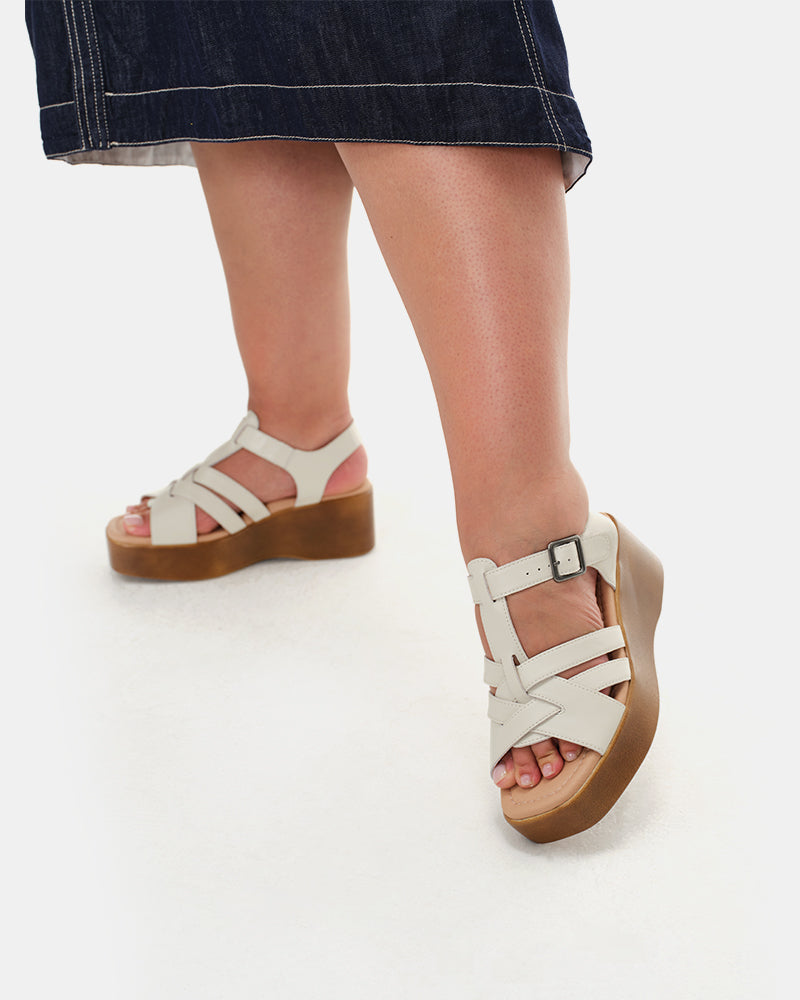 Willow T-Strap Wedge Sandals
