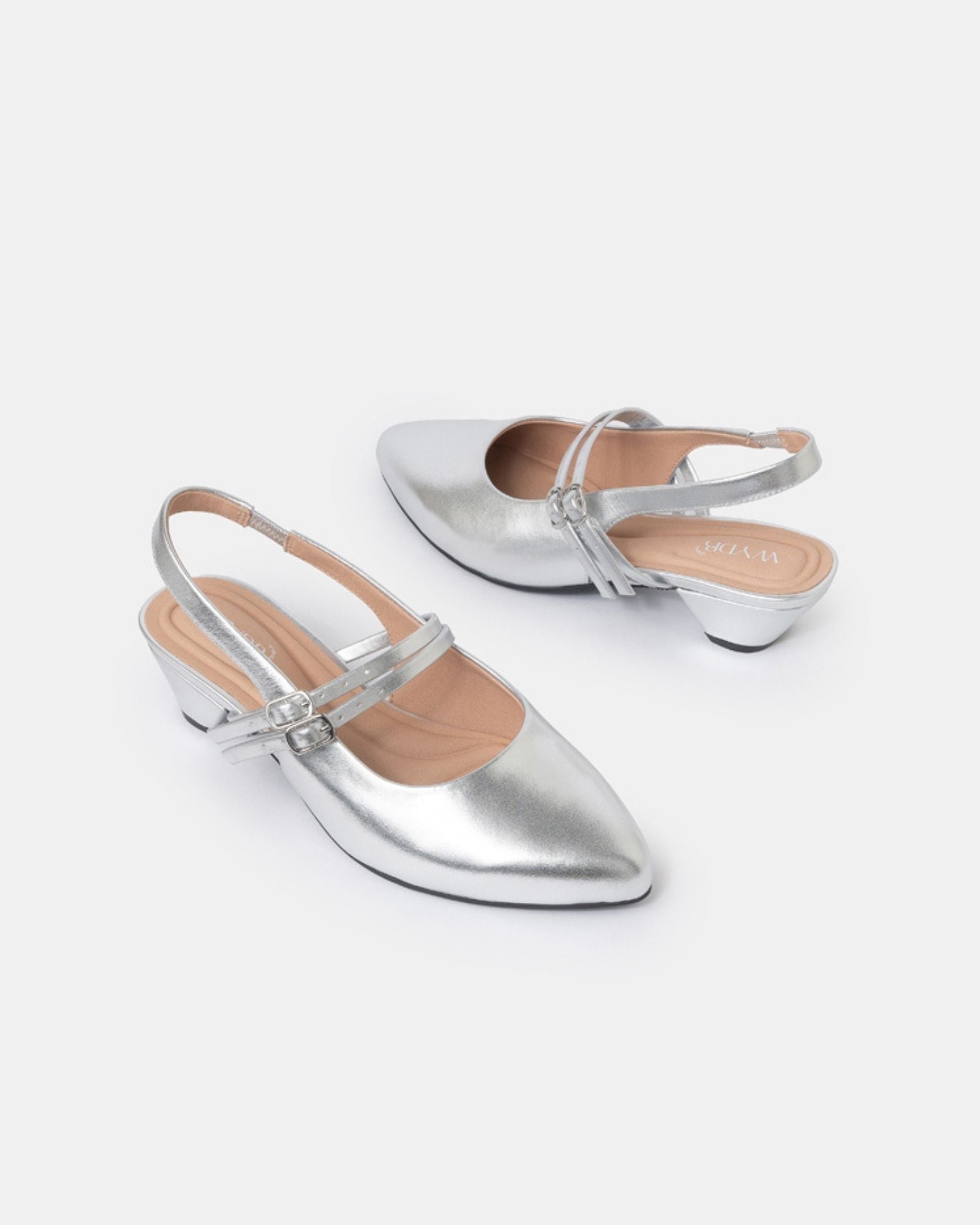 Aria Double Strap Pointy Toe Mary Jane