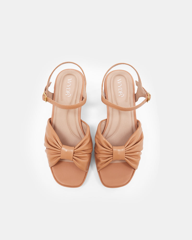 Darcy Pleated Platform Sandals