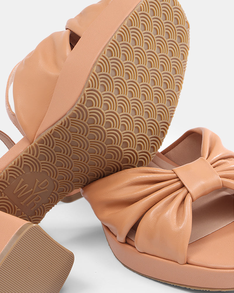 Darcy Pleated Platform Sandals