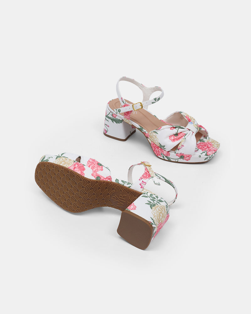 Darcy Pleated Platform Sandals