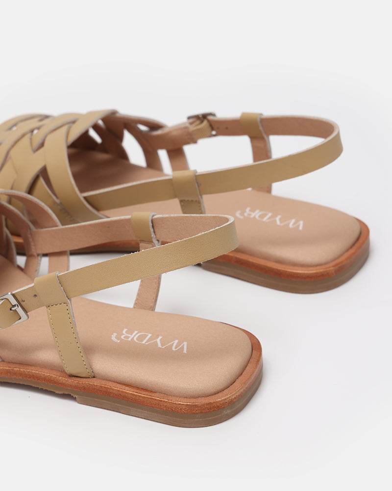 Santorini Woven Flat Sandals