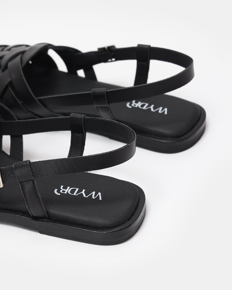 Santorini Woven Flat Sandals