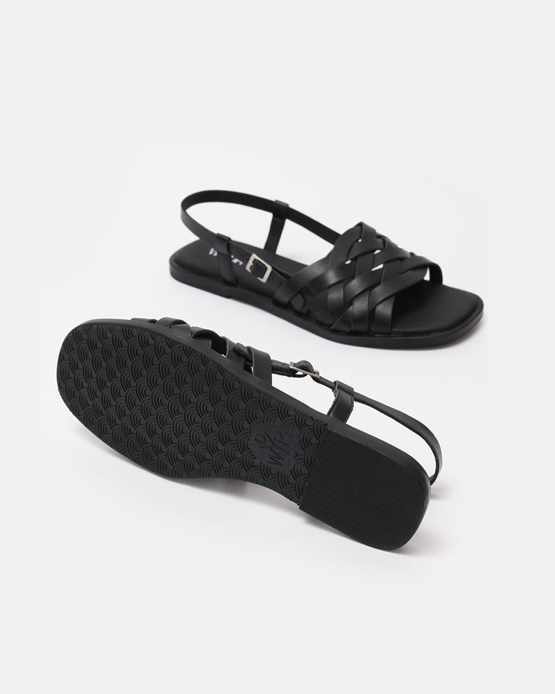 Santorini Woven Flat Sandals