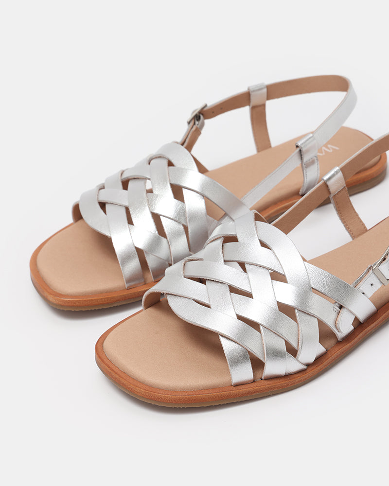 Santorini Woven Flat Sandals