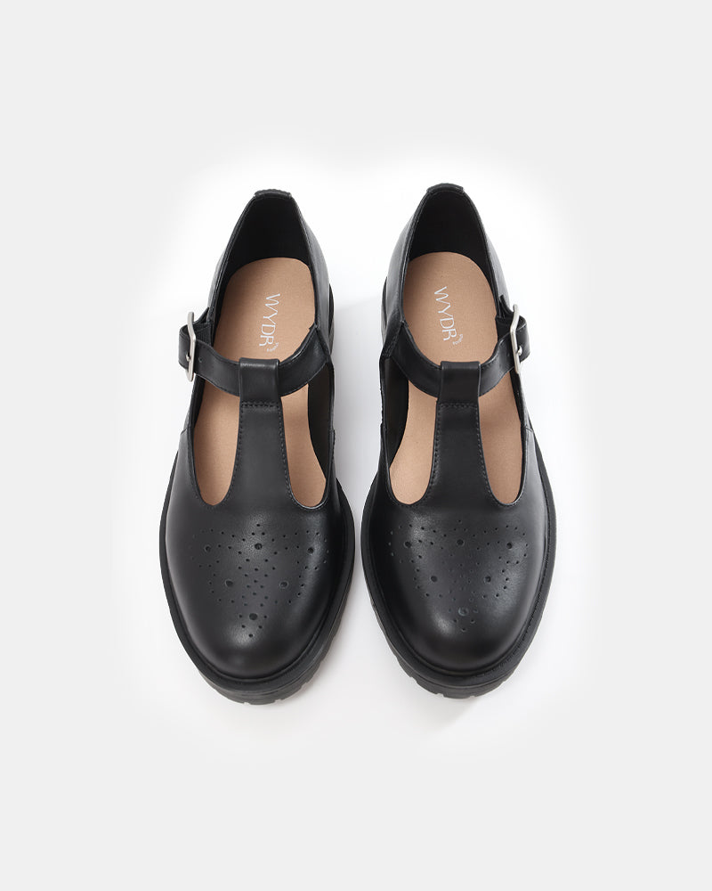 Gwen T-Strap Lug Mary Jane
