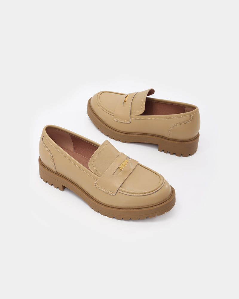Sam Lucky Penny Leather Loafers