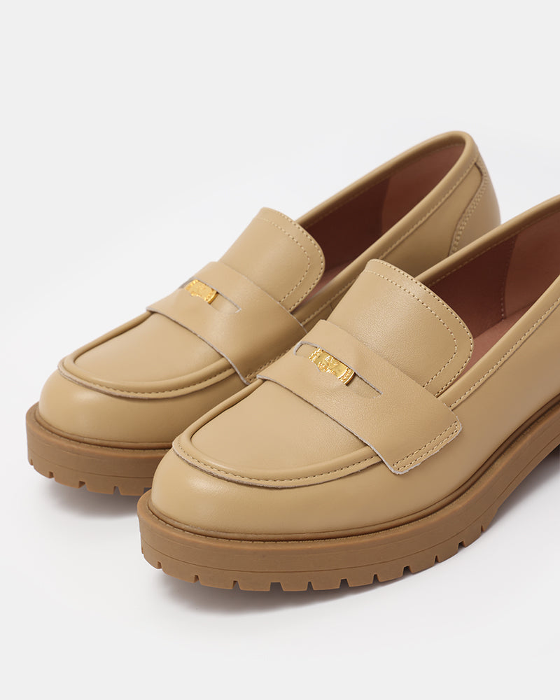 Sam Lucky Penny Leather Loafers