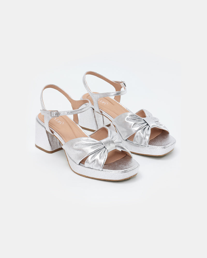 Darcy Pleated Platform Sandals