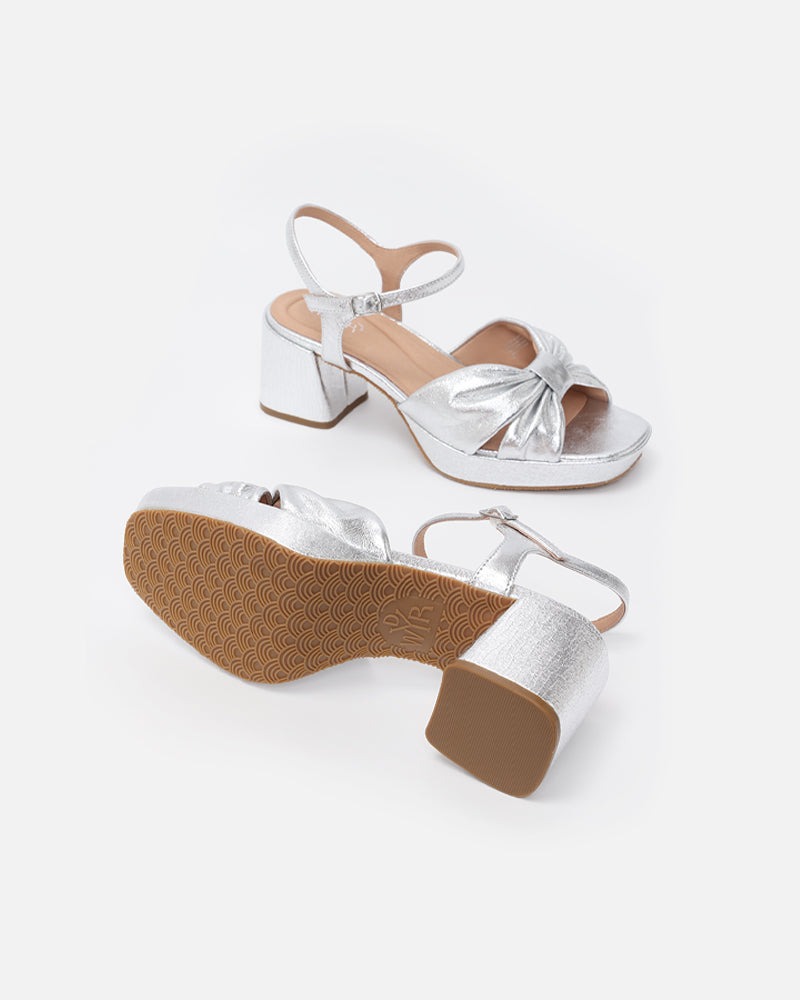 Darcy Pleated Platform Sandals