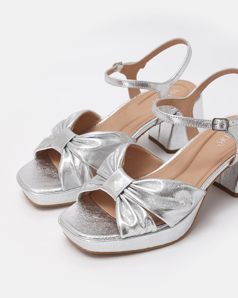 Darcy Pleated Platform Sandals