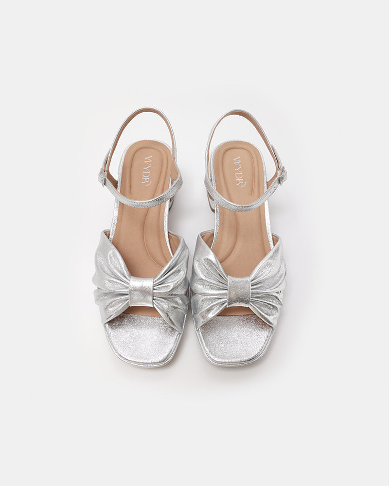 Darcy Pleated Platform Sandals