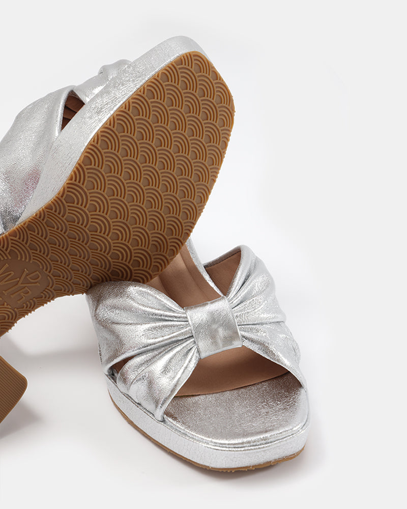 Darcy Pleated Platform Sandals