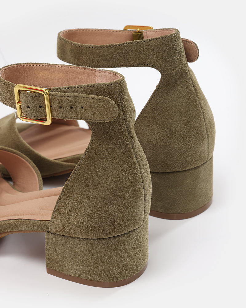 Kelly Block Heel Ankle Sandals