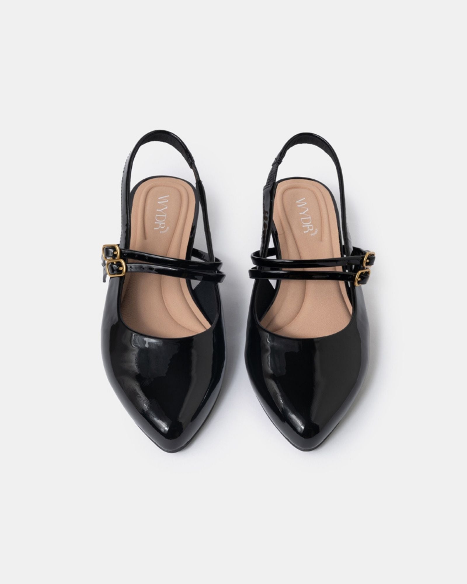 Aria Double Strap Pointy Toe Mary Jane