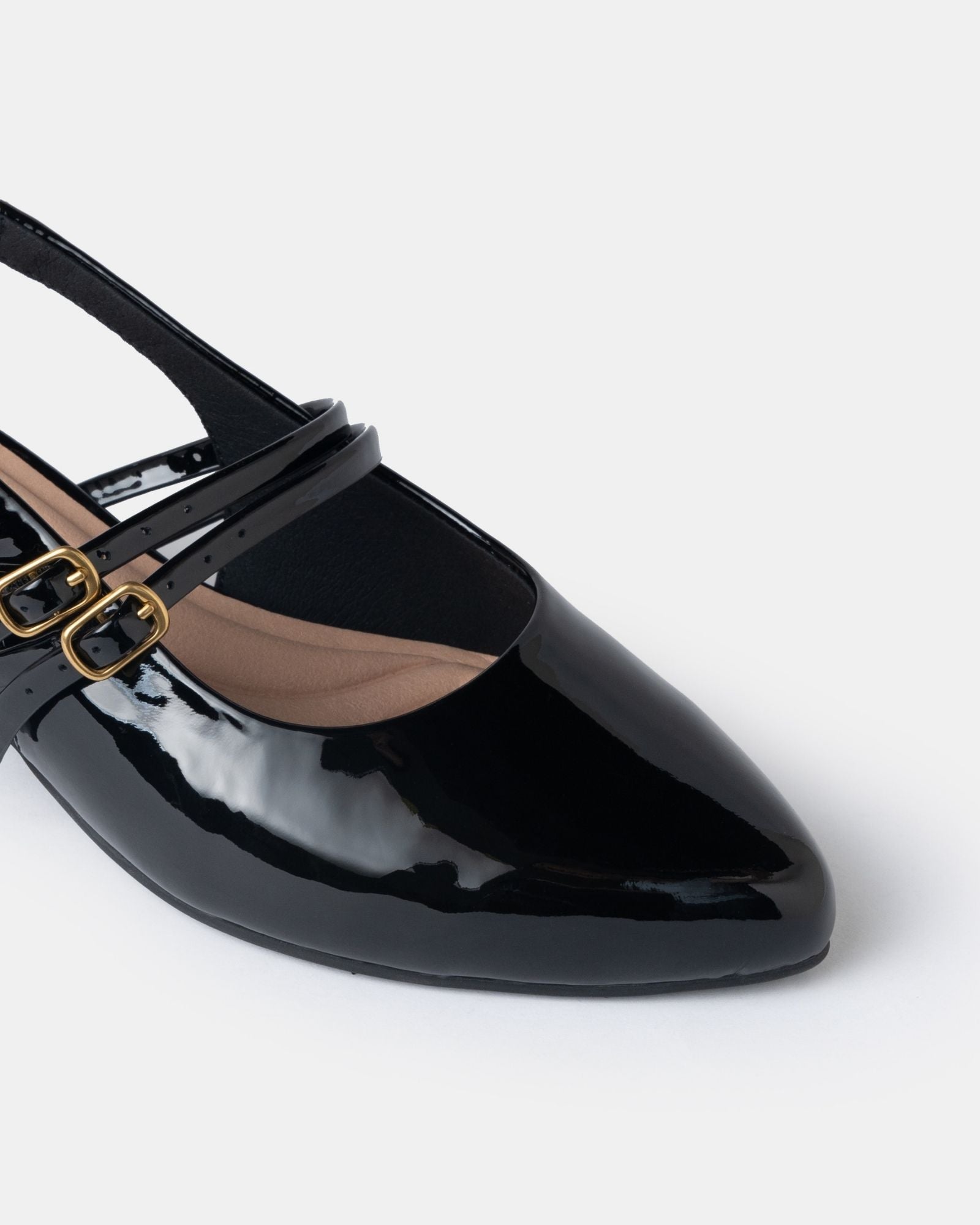 Aria Double Strap Pointy Toe Mary Jane