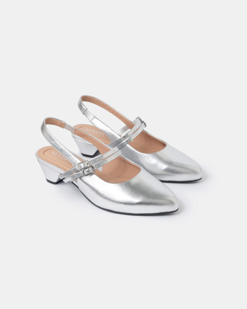 Aria Double Strap Pointy Toe Mary Jane