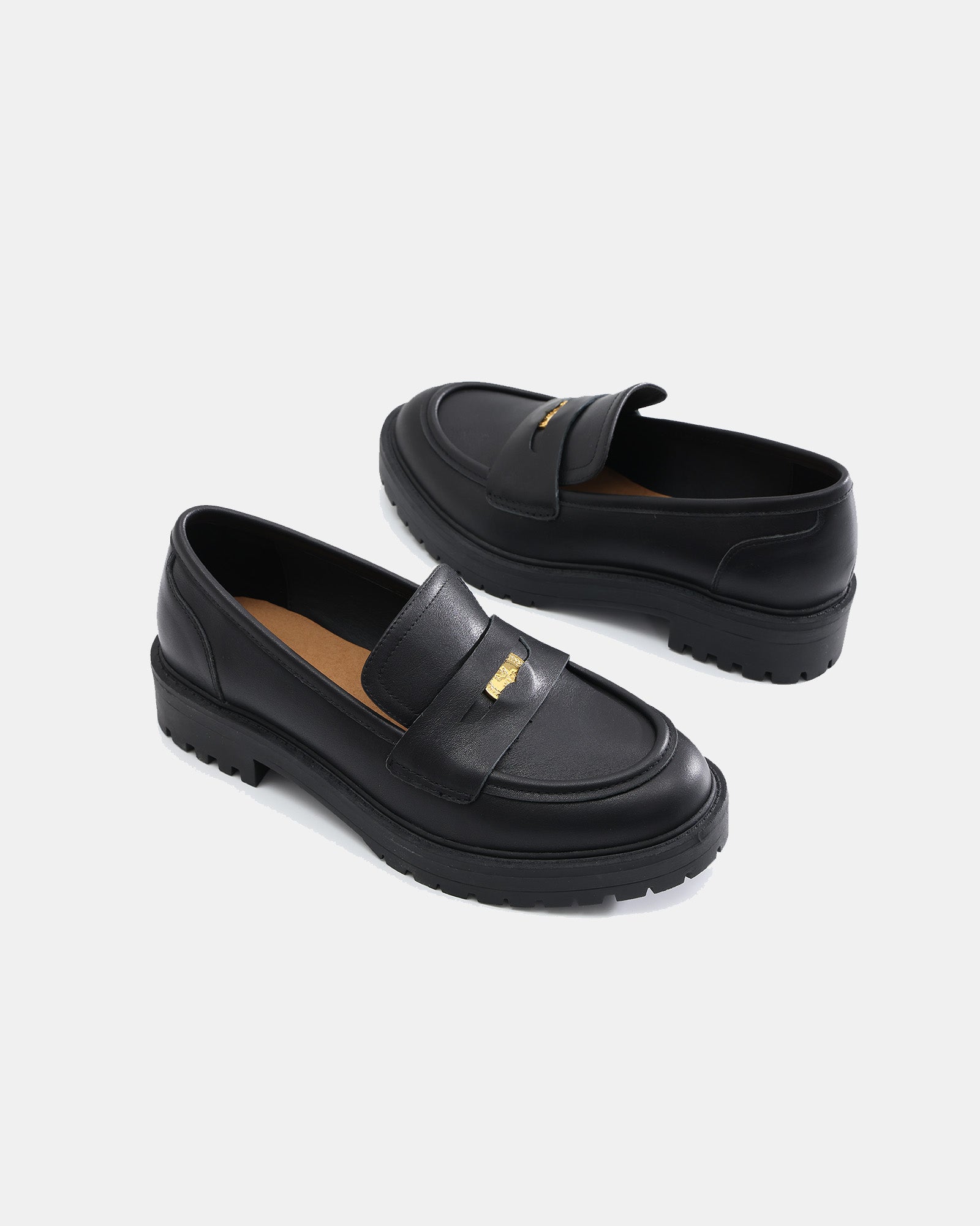Sam Lucky Penny Leather Loafers