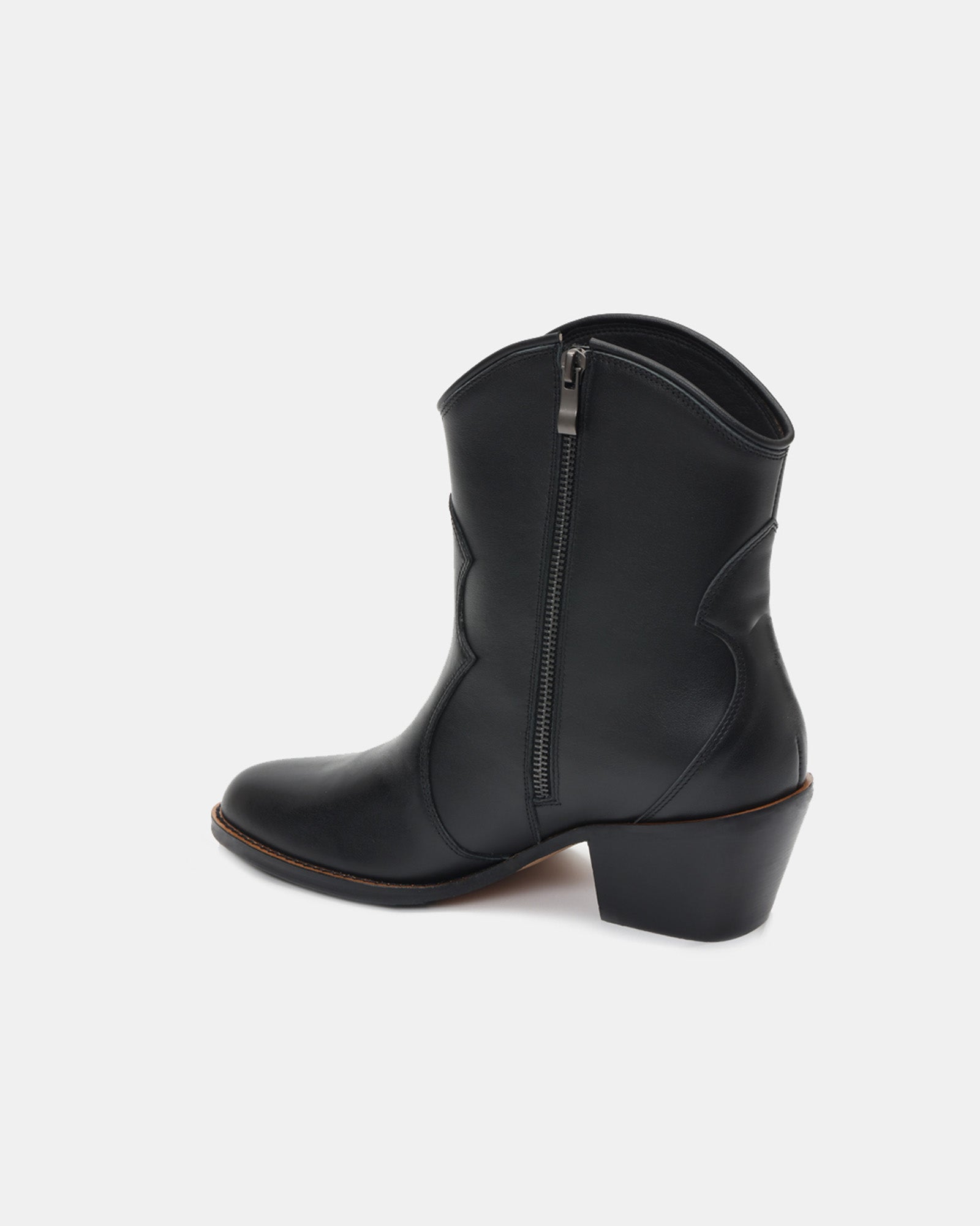 Jolene Embroidered Western Leather Ankle Boots