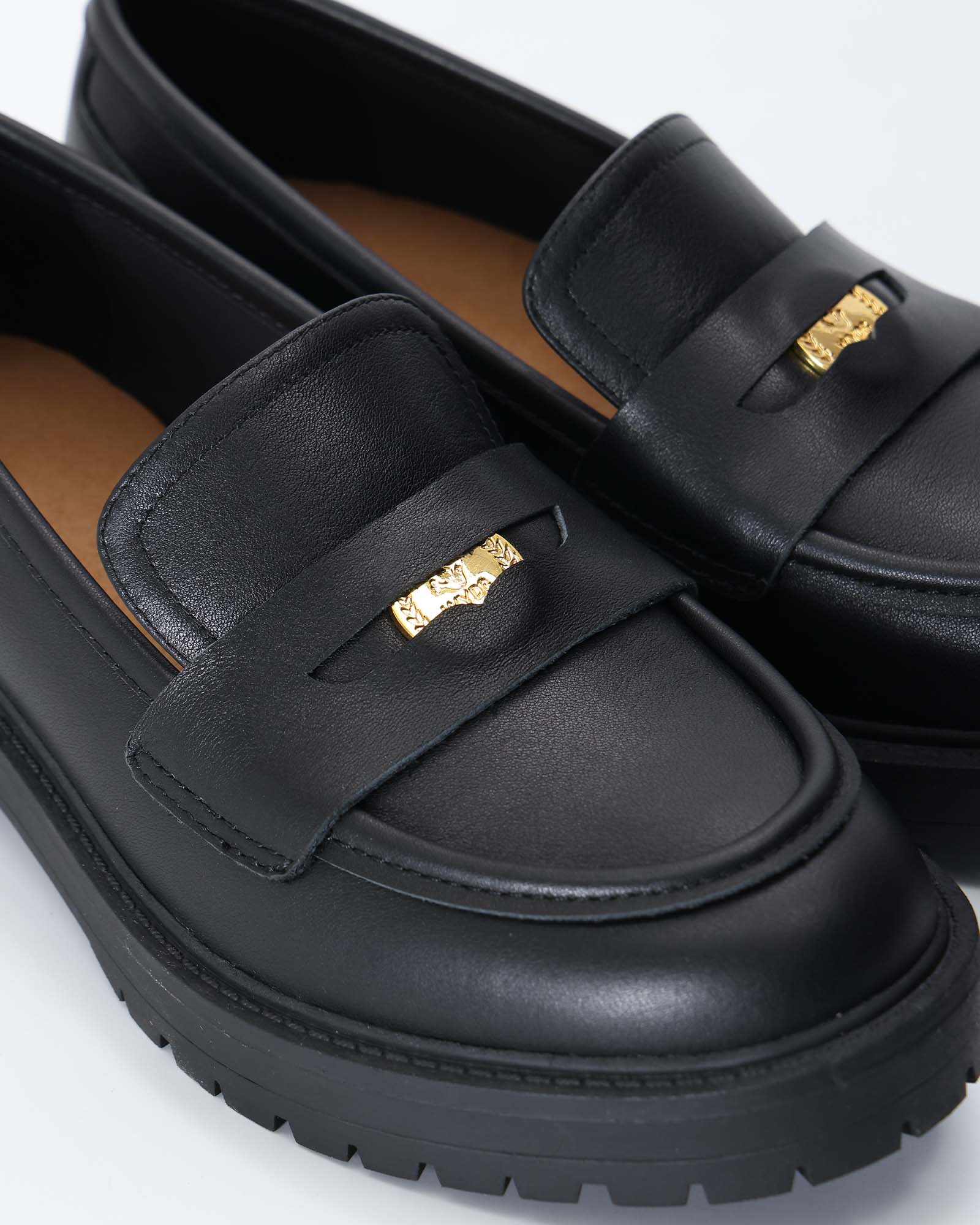 Sam Lucky Penny Leather Loafers