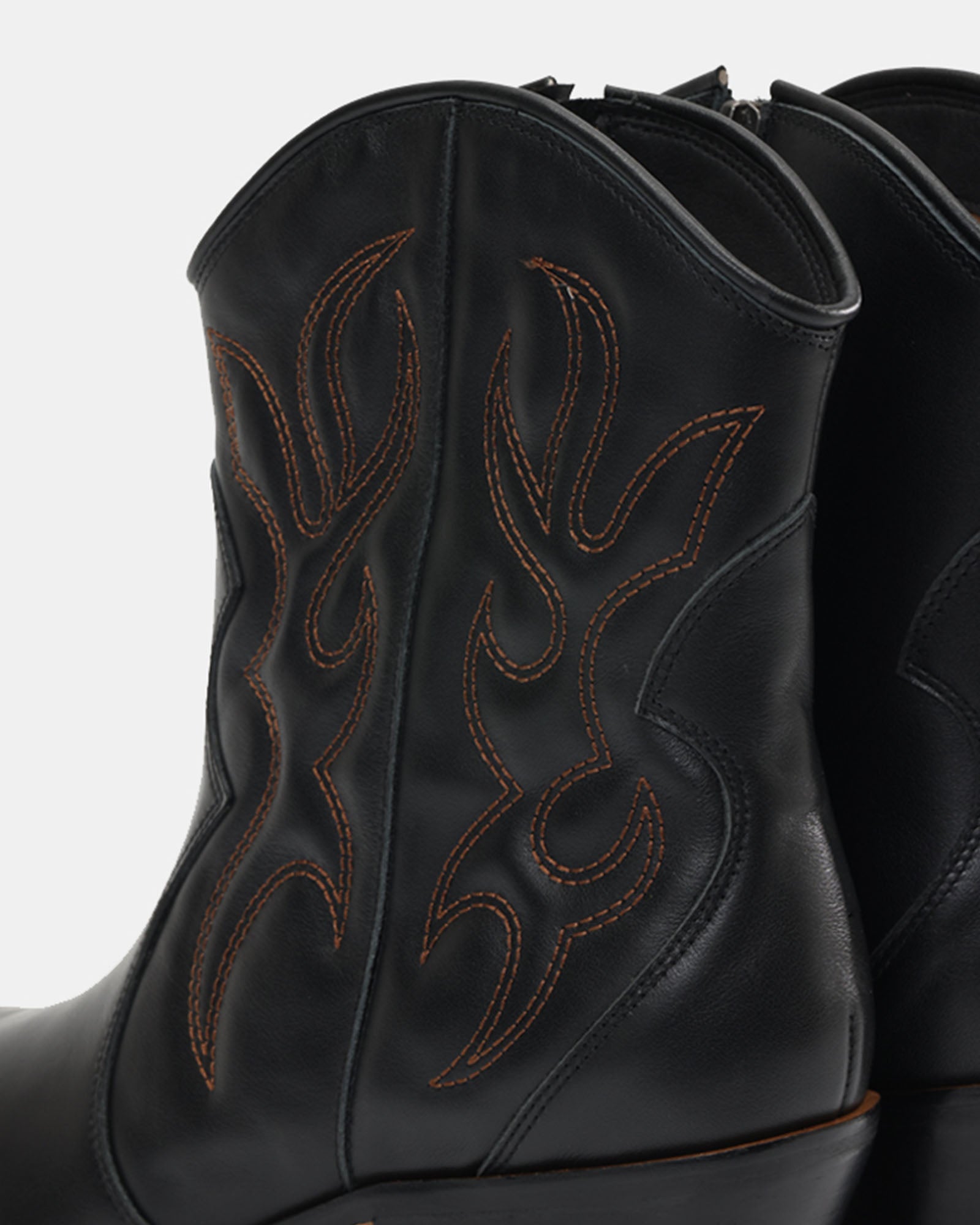 Jolene Embroidered Western Leather Ankle Boots
