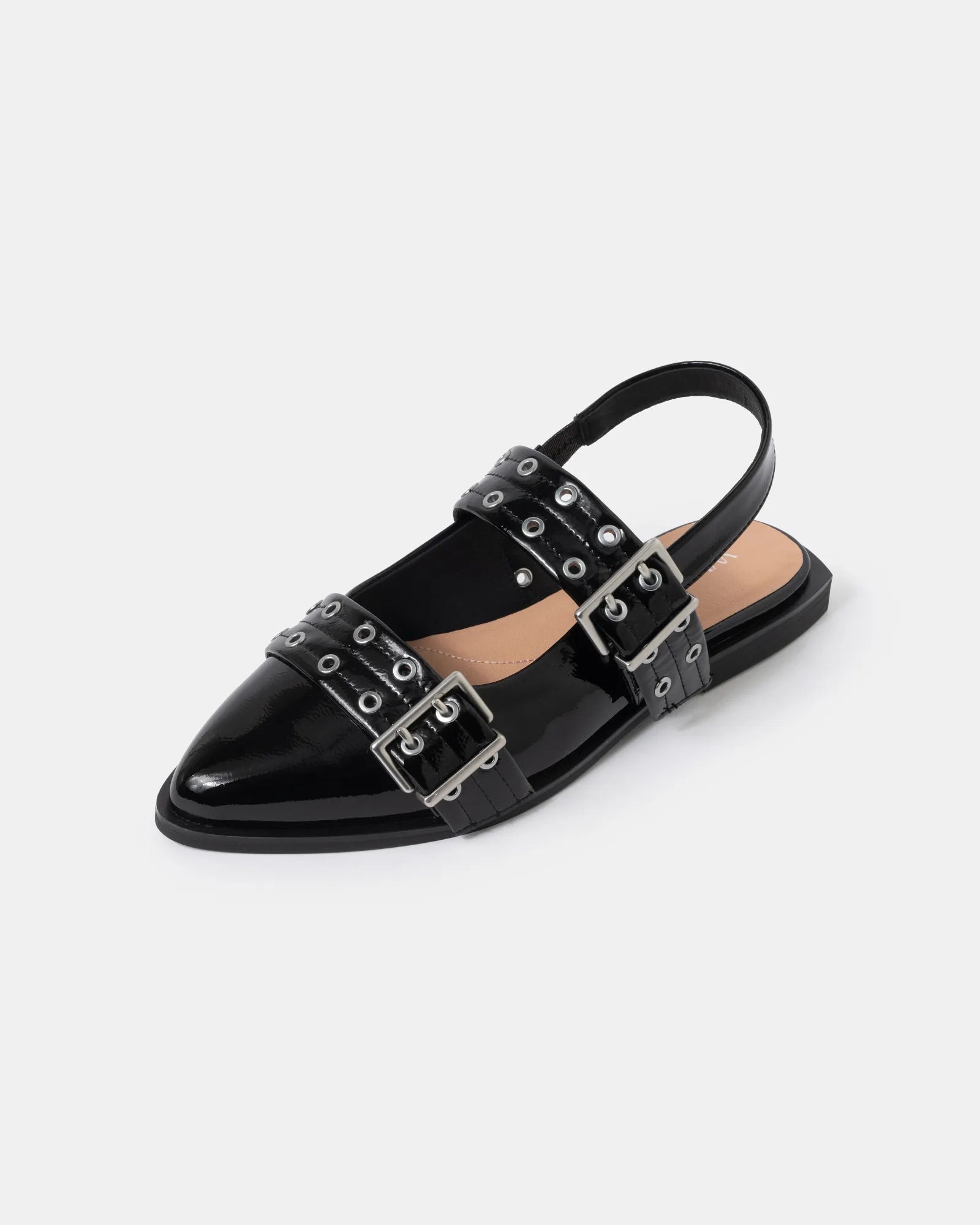 Blondie Pointy Toe Flat Slingback Mary Jane