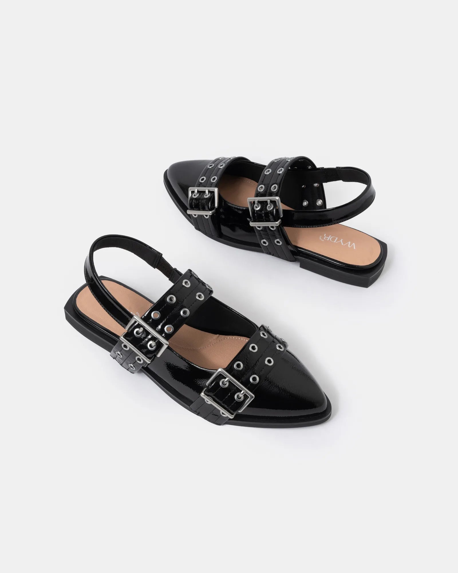Blondie Pointy Toe Flat Slingback Mary Jane
