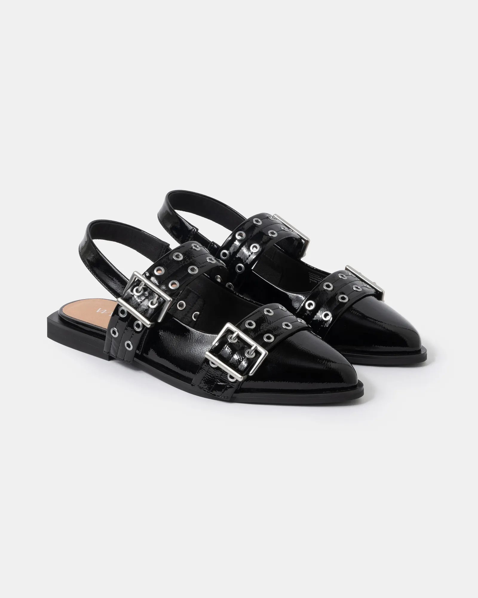 Blondie Pointy Toe Flat Slingback Mary Jane