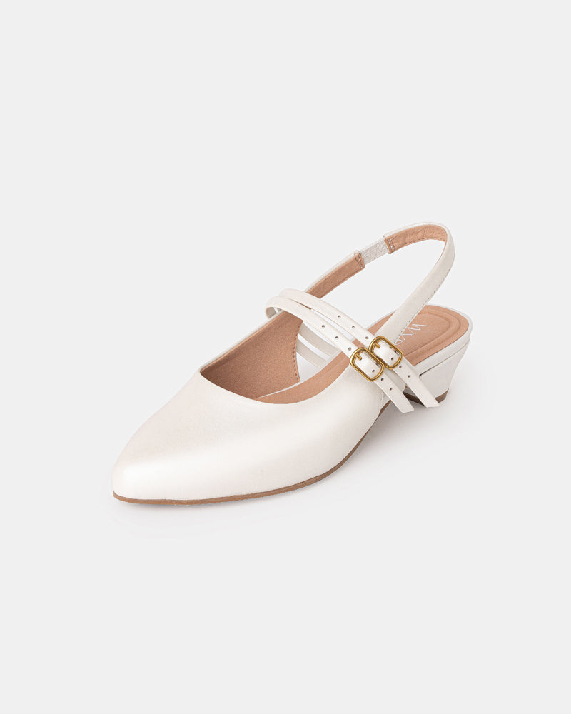 Aria Double Strap Pointy Toe Mary Jane