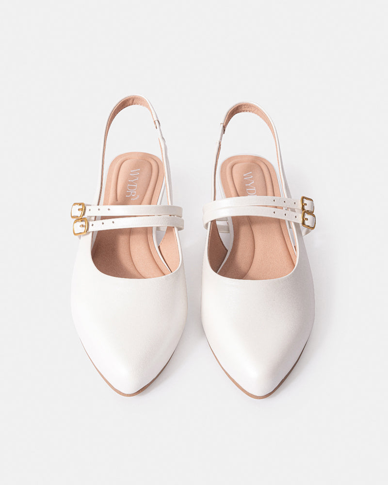 Aria Double Strap Pointy Toe Mary Jane