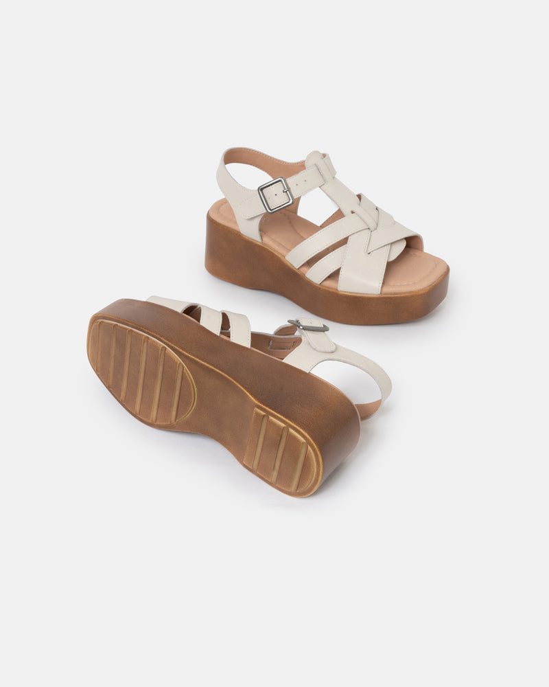 Willow T-Strap Wedge Sandals