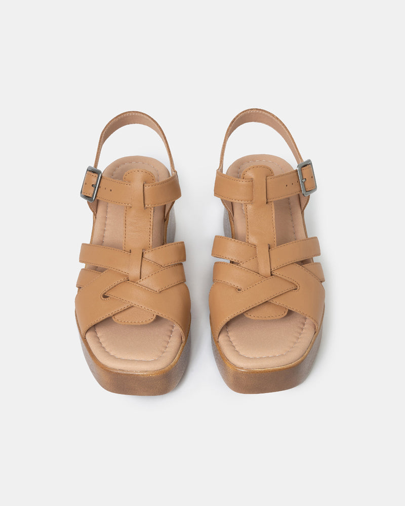Willow T-Strap Wedge Sandals