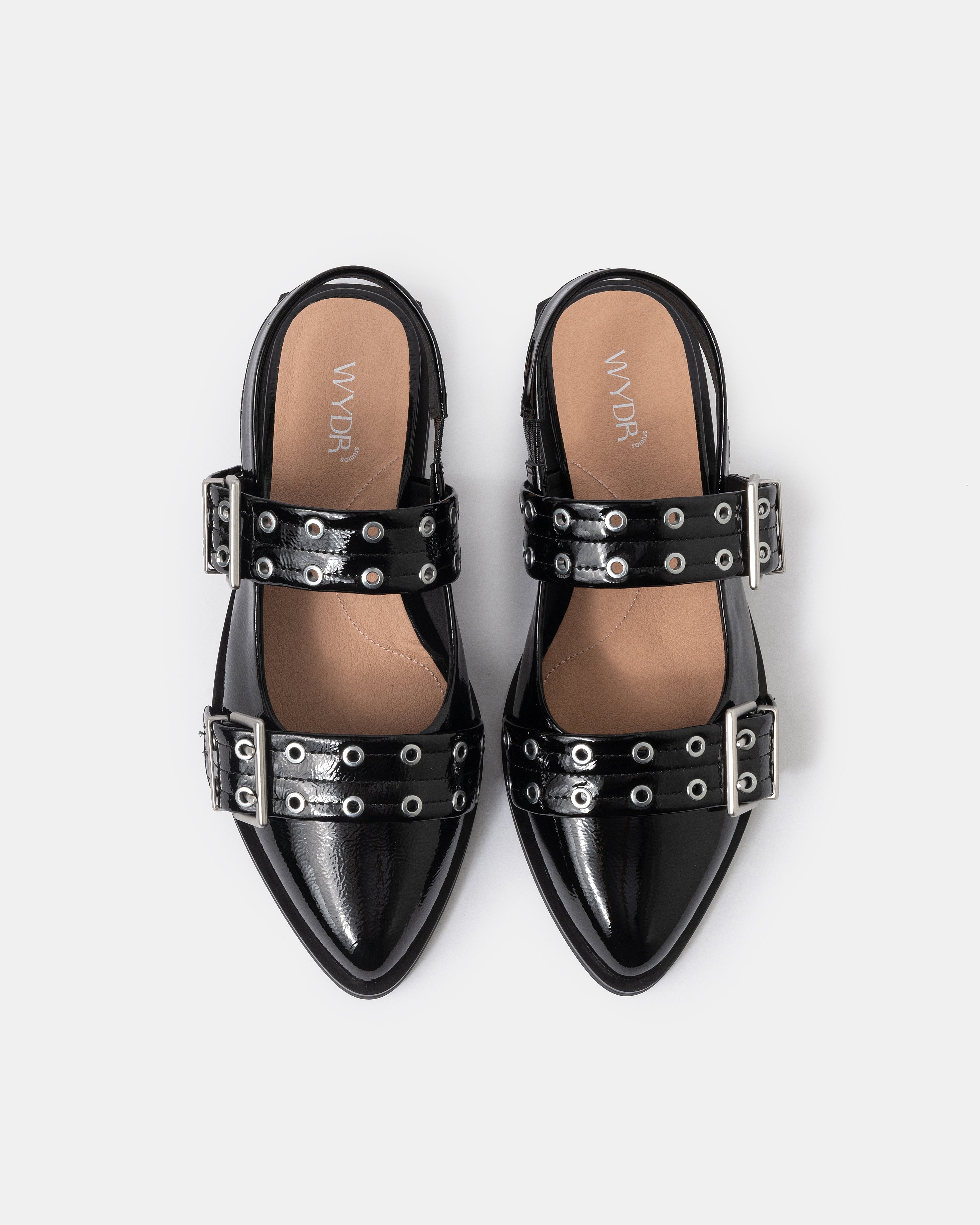 Blondie Pointy Toe Flat Slingback Mary Jane