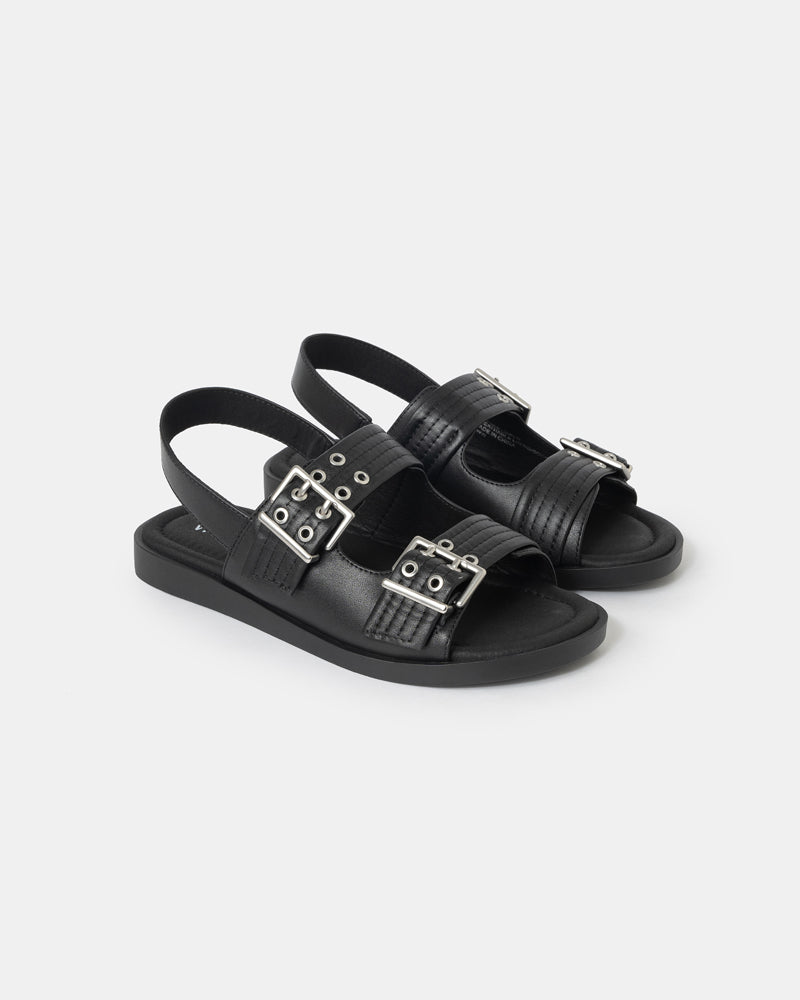 Roxette Double-Strap Mini-Wedge Slides