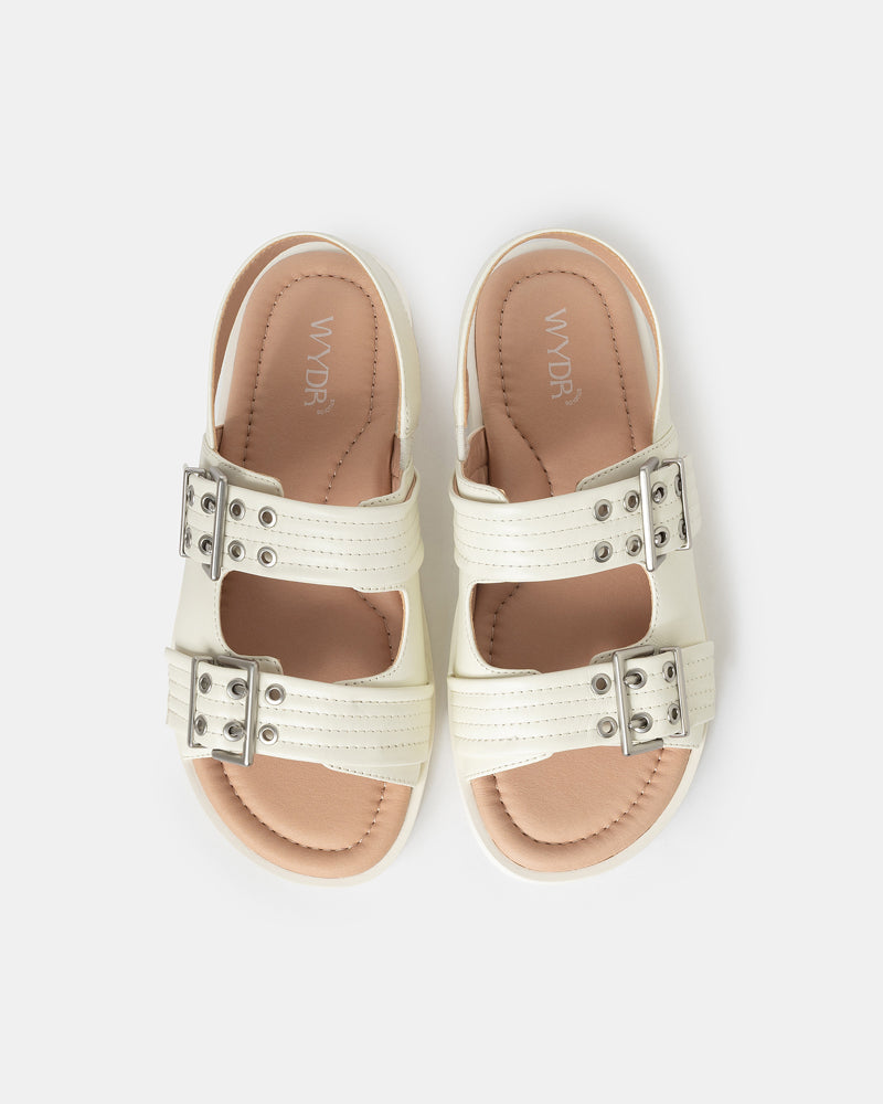 Roxette Double-Strap Mini-Wedge Slides