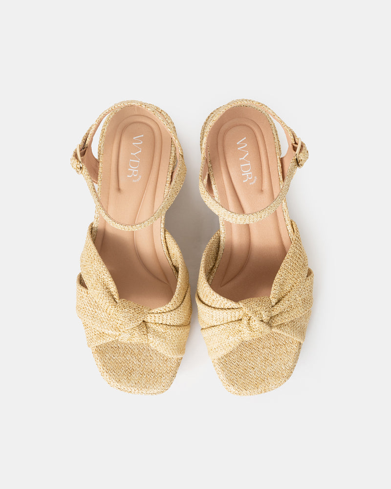 Daisy Vegan Platform Heels