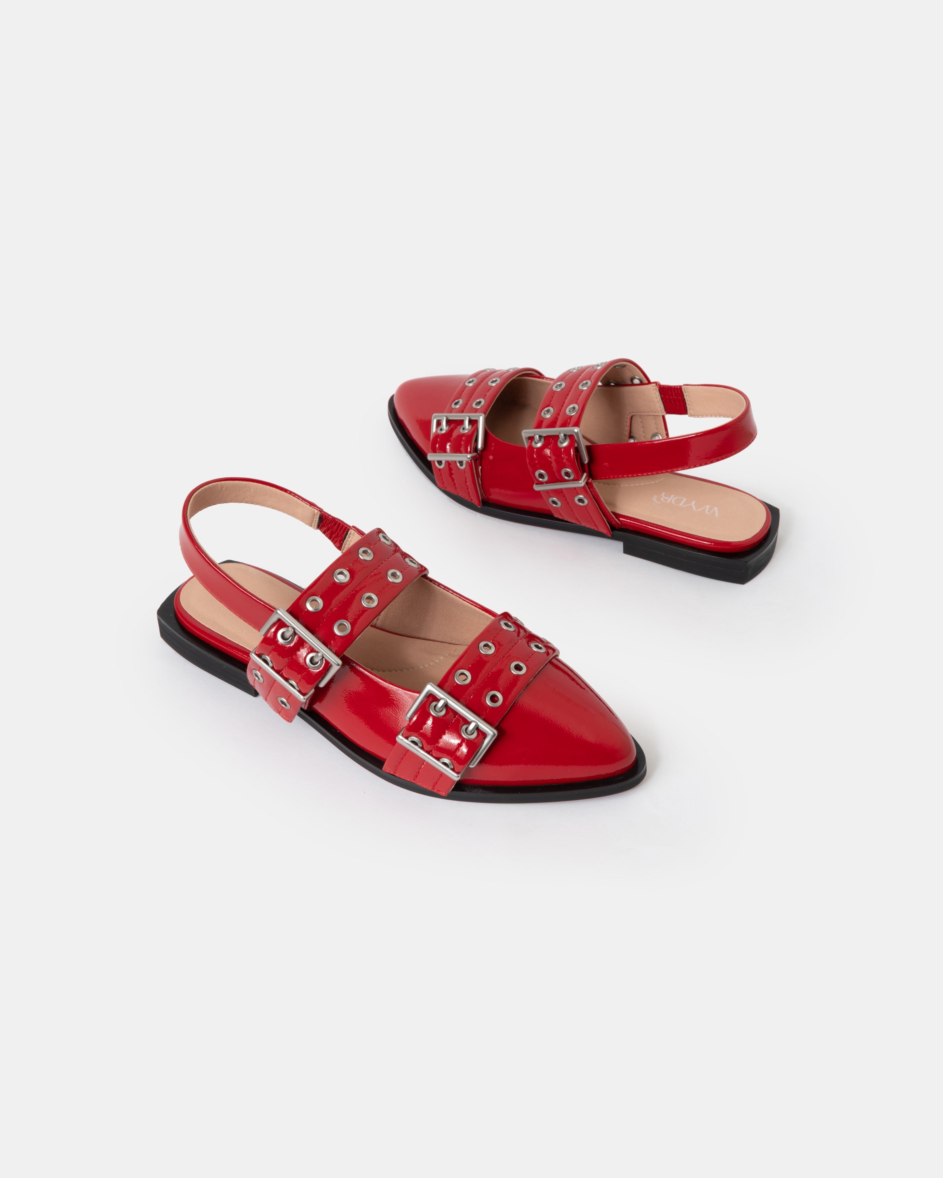 Blondie Pointy Toe Flat Slingback Mary Jane