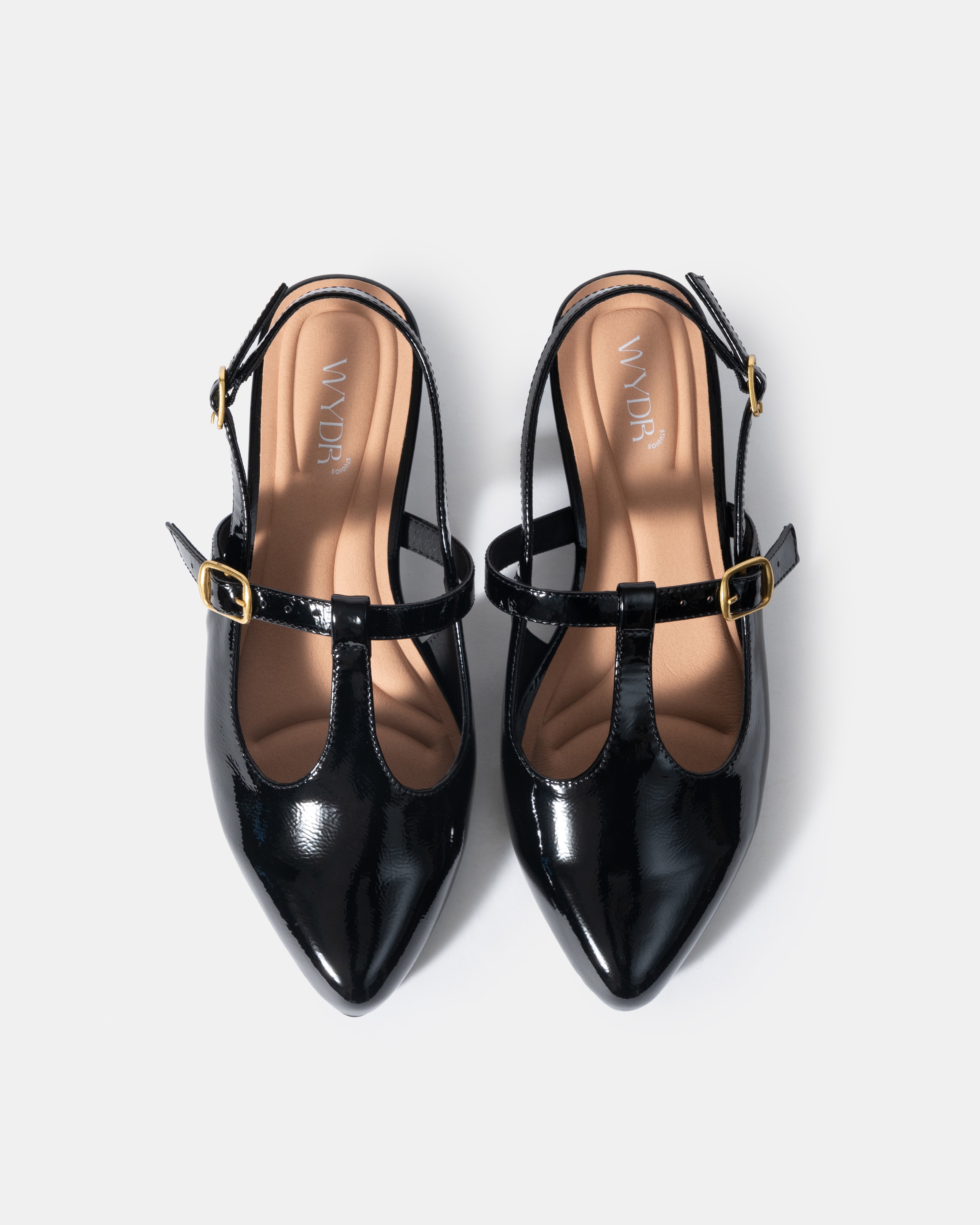 Inez Pointy Toe T-Strap Mary Jane