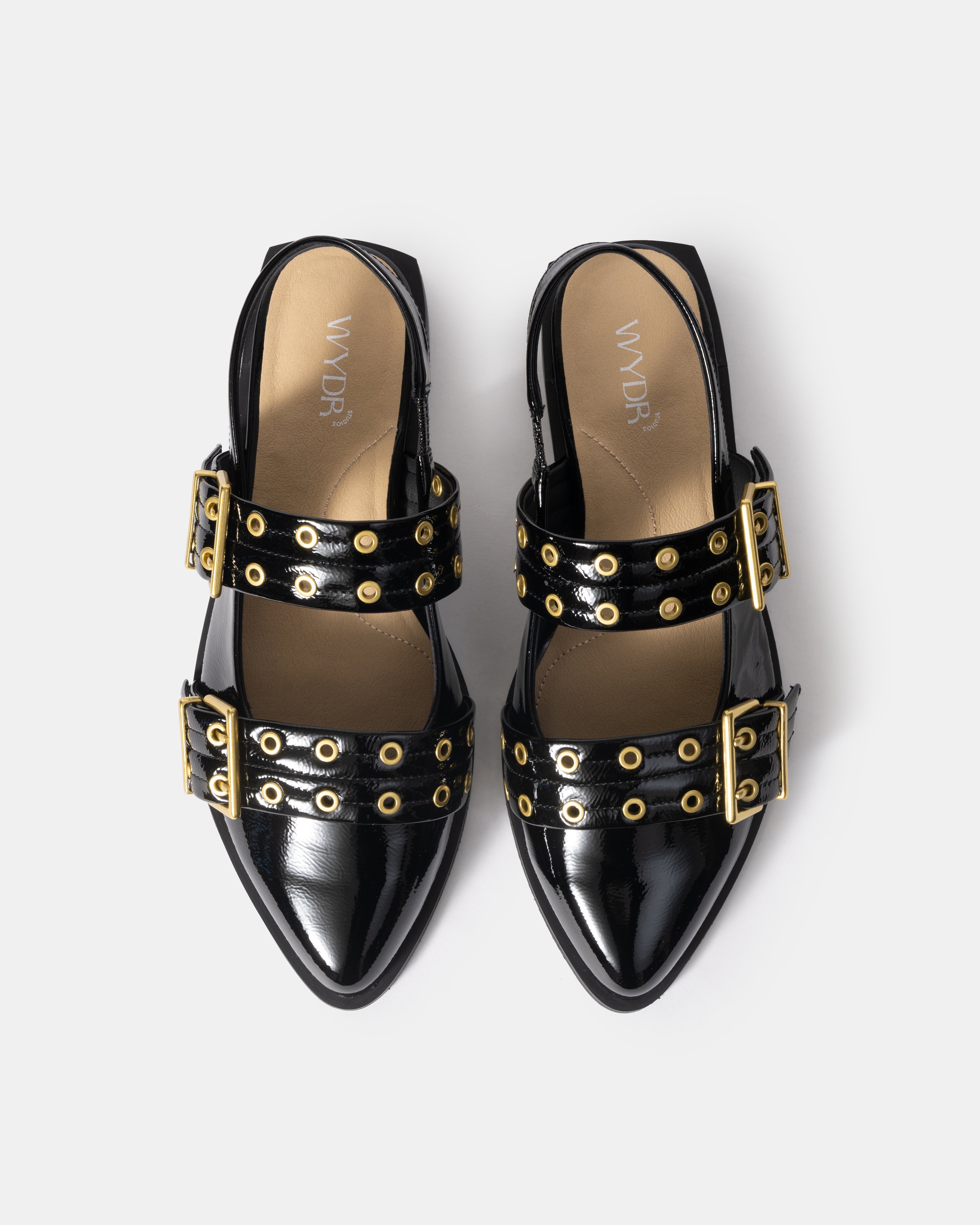 Blondie Pointy Toe Flat Slingback Mary Jane