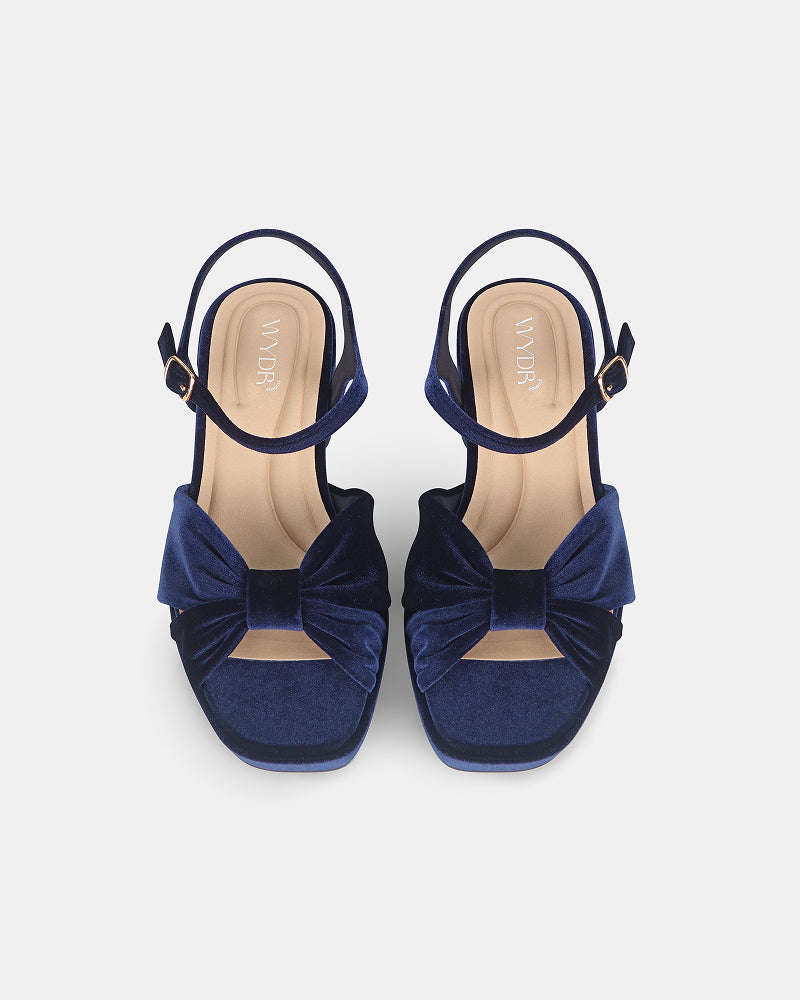 Darcy Pleated Platform Sandals