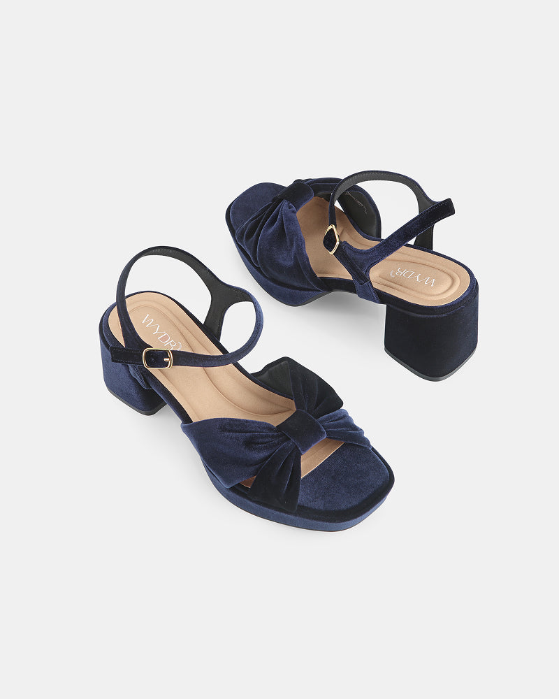 Darcy Pleated Platform Sandals