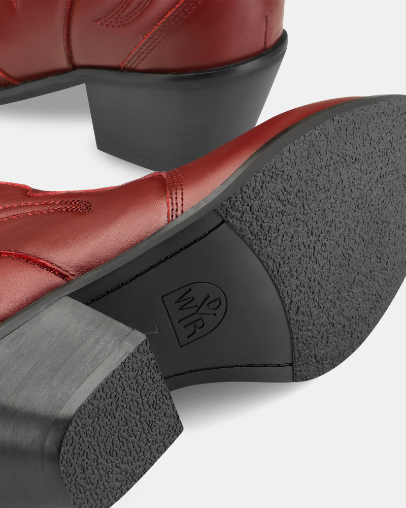 Jolene Embroidered Western Leather Ankle Boots