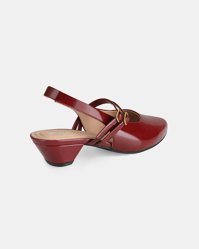 Aria Double Strap Pointy Toe Mary Jane