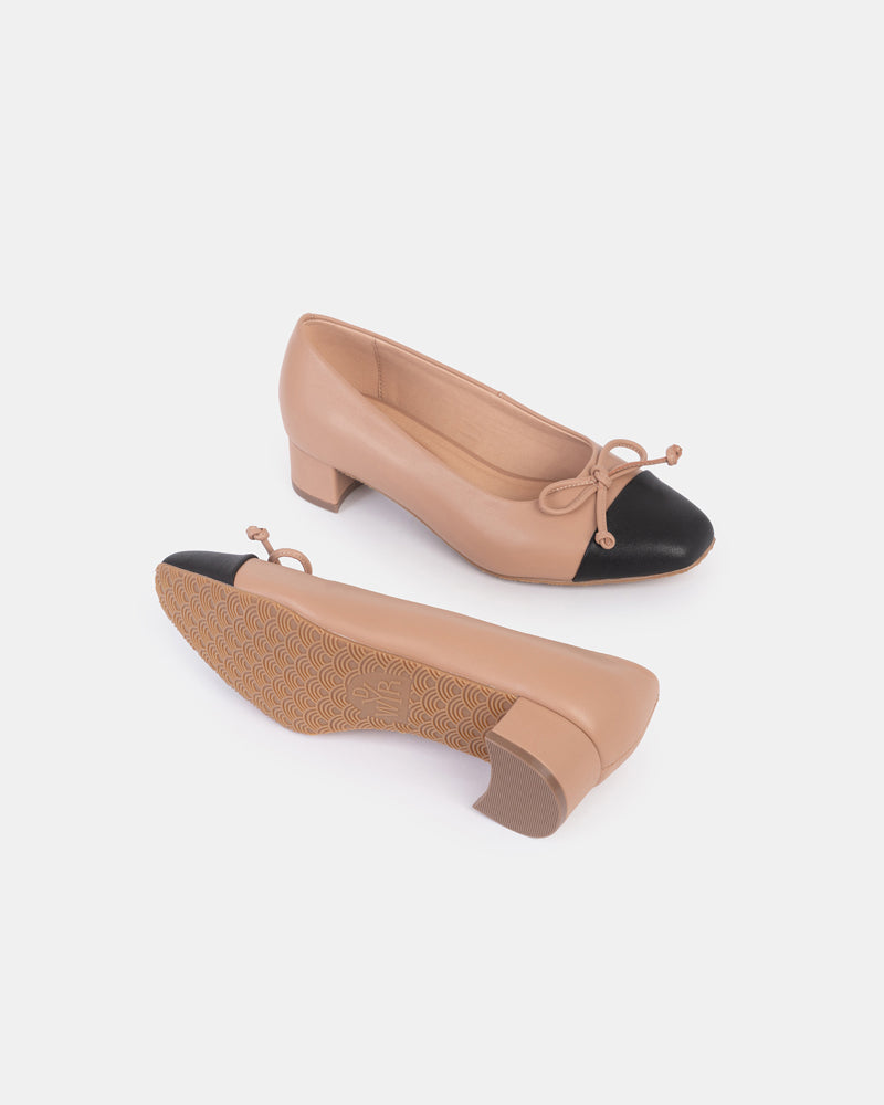 Greta Toe Cap Ballet Pump