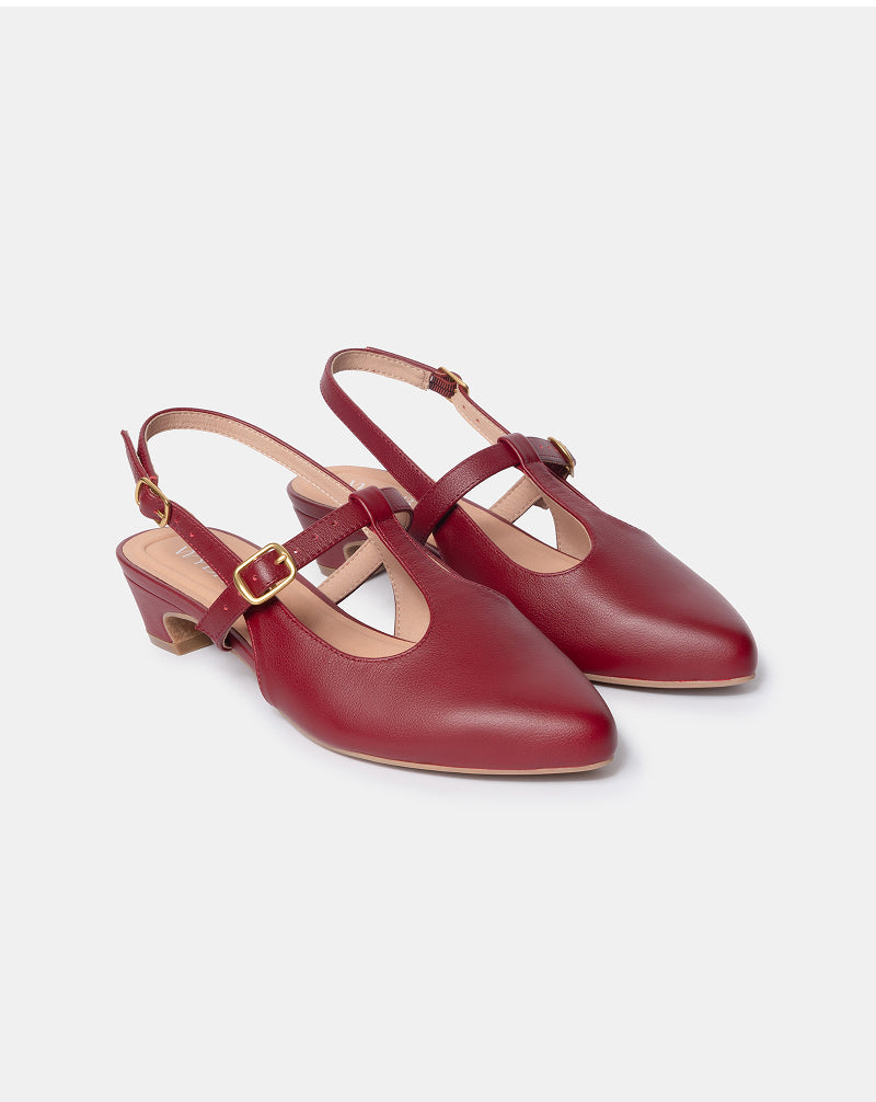 Inez Pointy Toe T-Strap Mary Jane