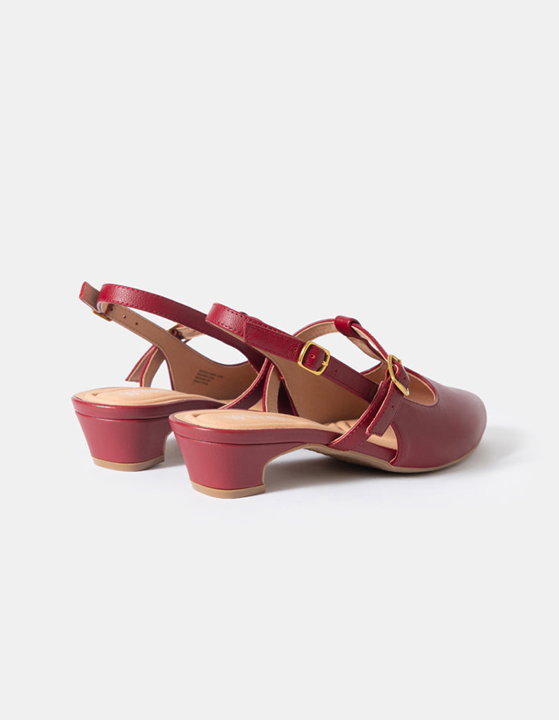 Inez Pointy Toe T-Strap Mary Jane