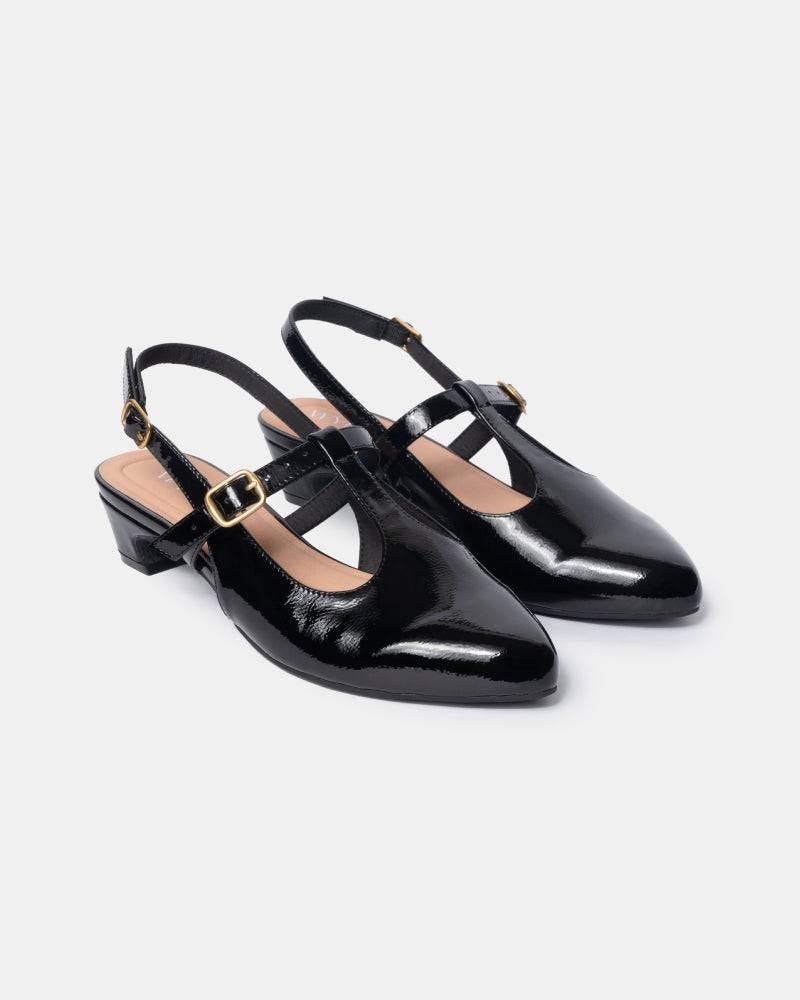 Inez Pointy Toe T-Strap Mary Jane