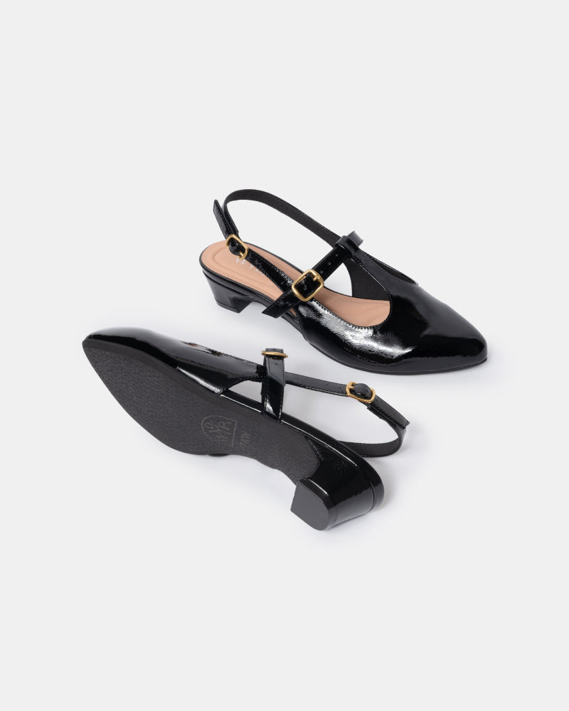 Inez Pointy Toe T-Strap Mary Jane