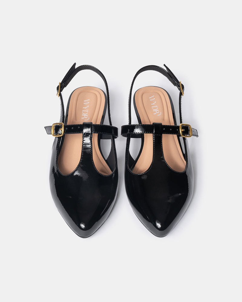 Inez Pointy Toe T-Strap Mary Jane