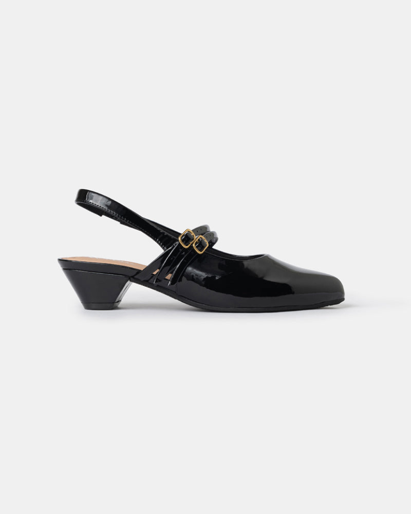 Aria Double Strap Pointy Toe Mary Jane